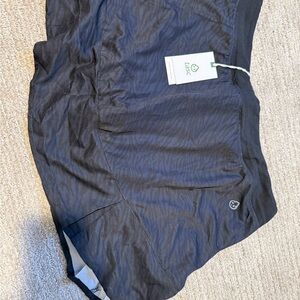 Tasc Performance Rhythm Skirt Skort Black Ripple NWT Size L